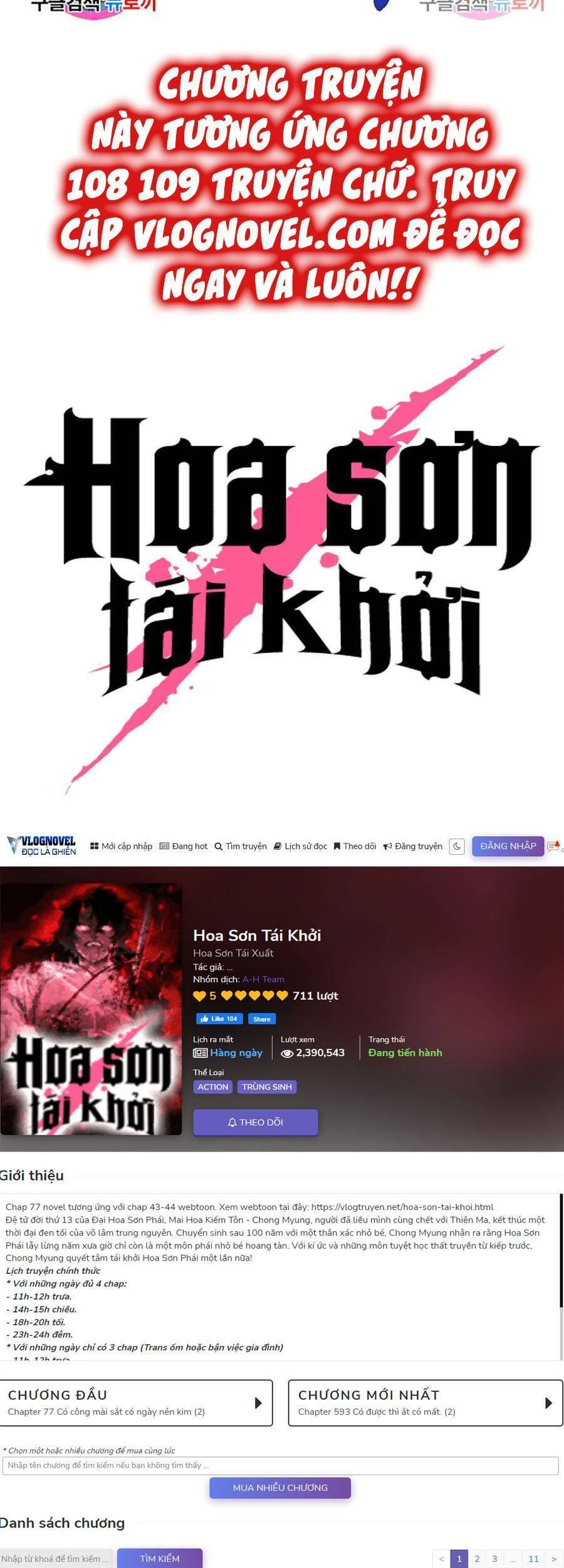 Hoa Sơn Tái Xuất Chapter 67 - Trang 3