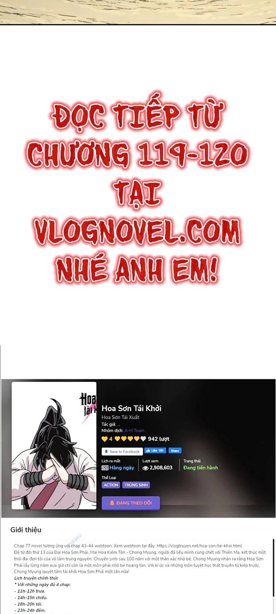 Hoa Sơn Tái Xuất Chapter 73 - Trang 3