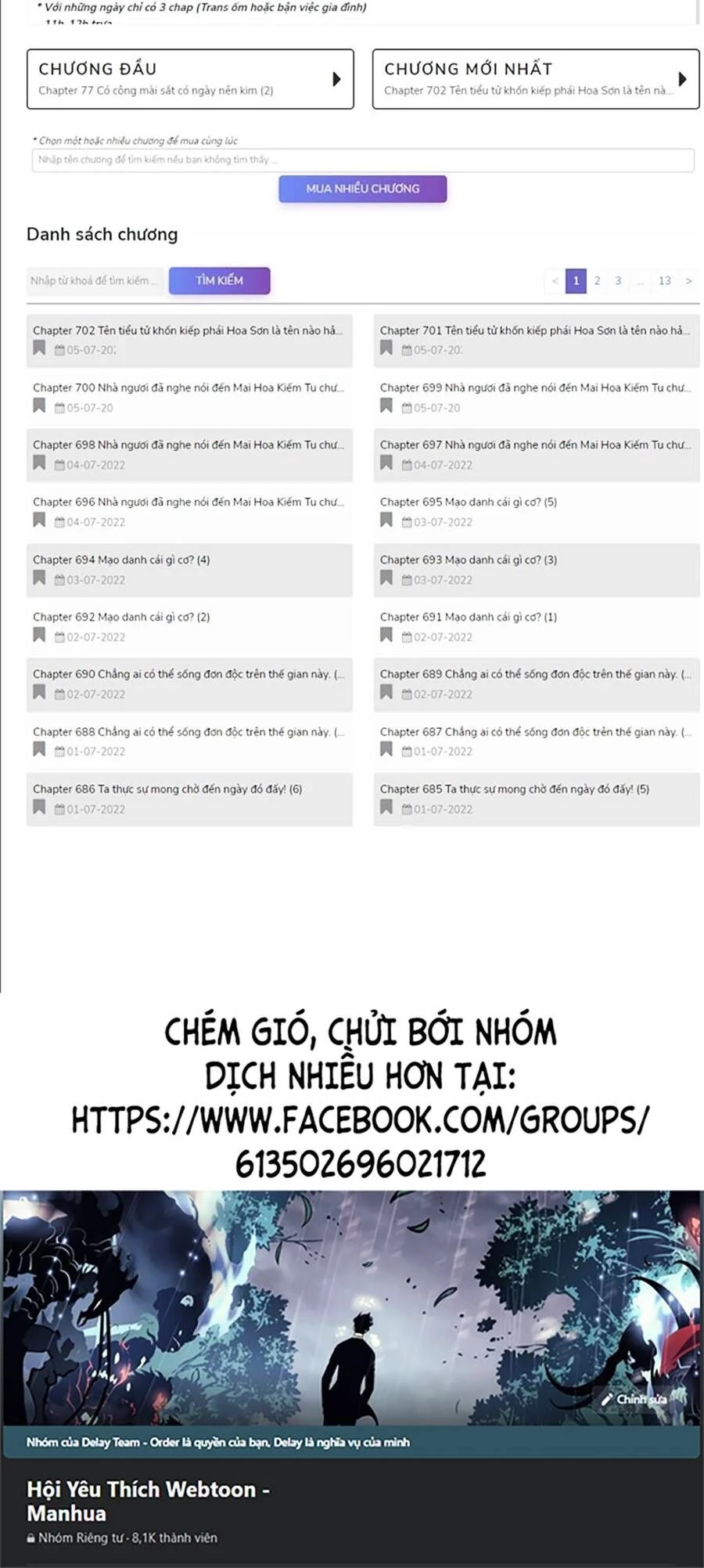 Hoa Sơn Tái Xuất Chapter 73 - Trang 3