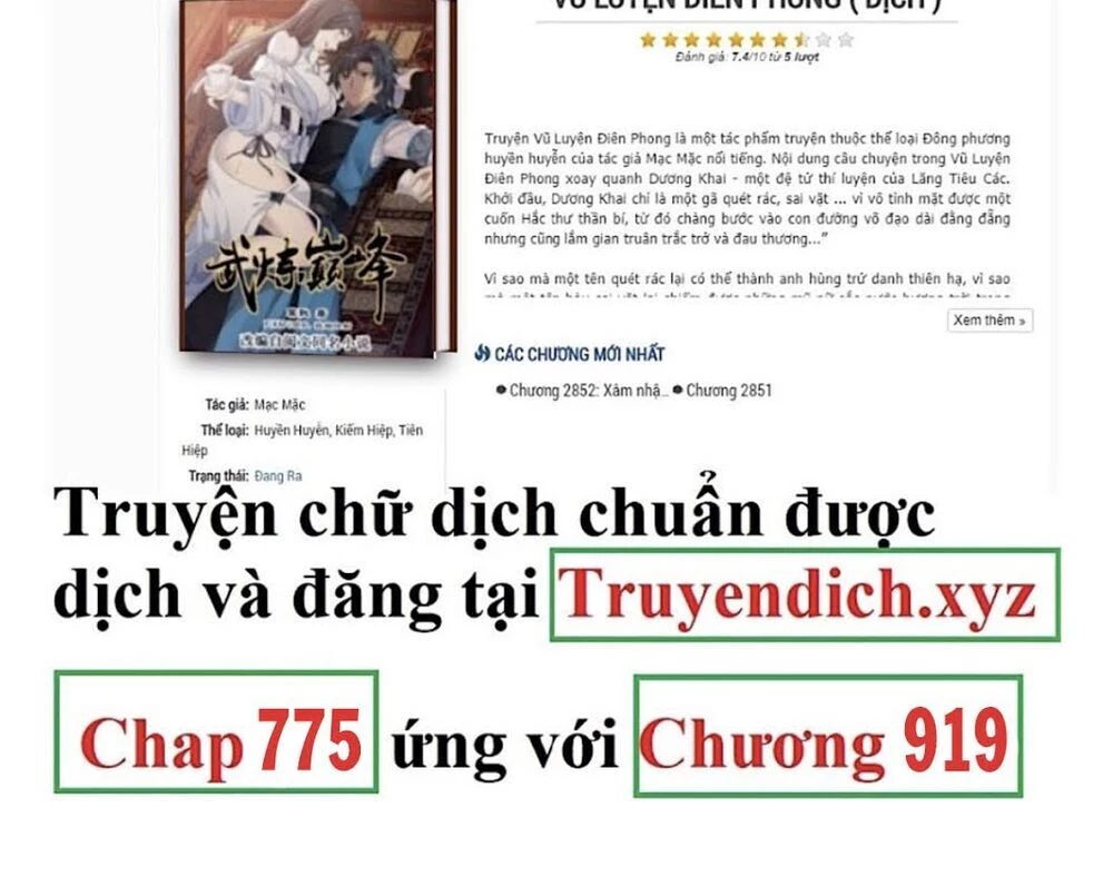 Võ Luyện Đỉnh Phong Chapter 775 - Trang 4