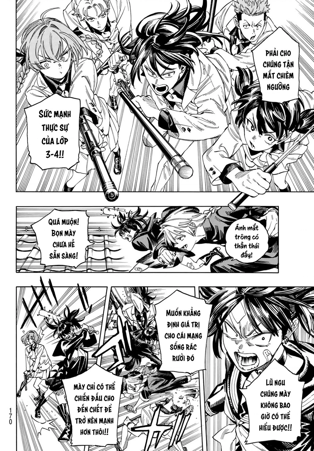 Vệ Sĩ Của Akabane Honeko Chapter 16: . Sức mạnh thực sự của lớp 3-4 - Trang 4