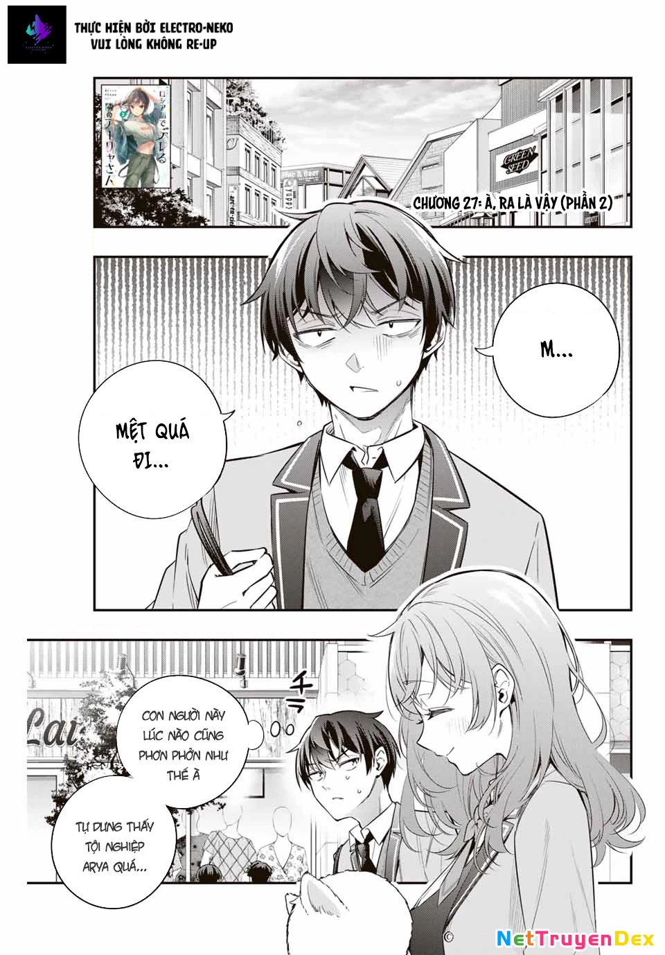 Arya-san bàn bên thi thoảng lại thả thính tôi bằng tiếng Nga Chapter 27 - Trang 2