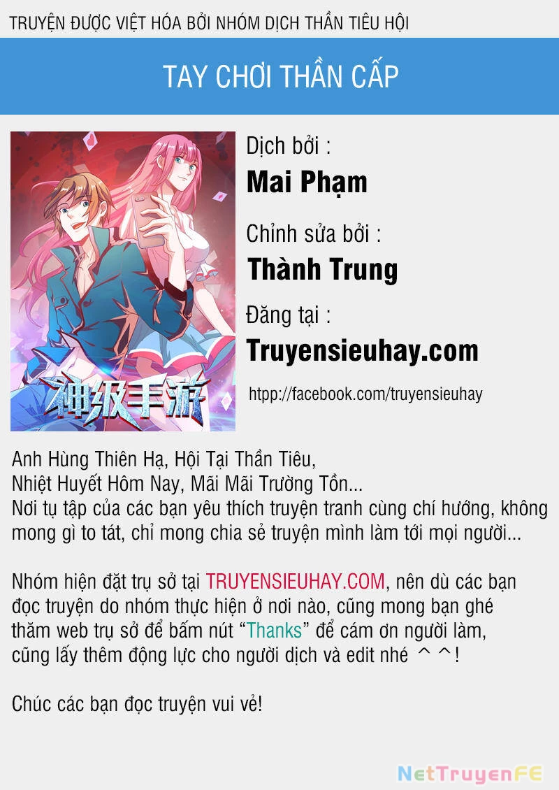Tay Chơi Thần Cấp Chapter 1 - Next Chapter 2