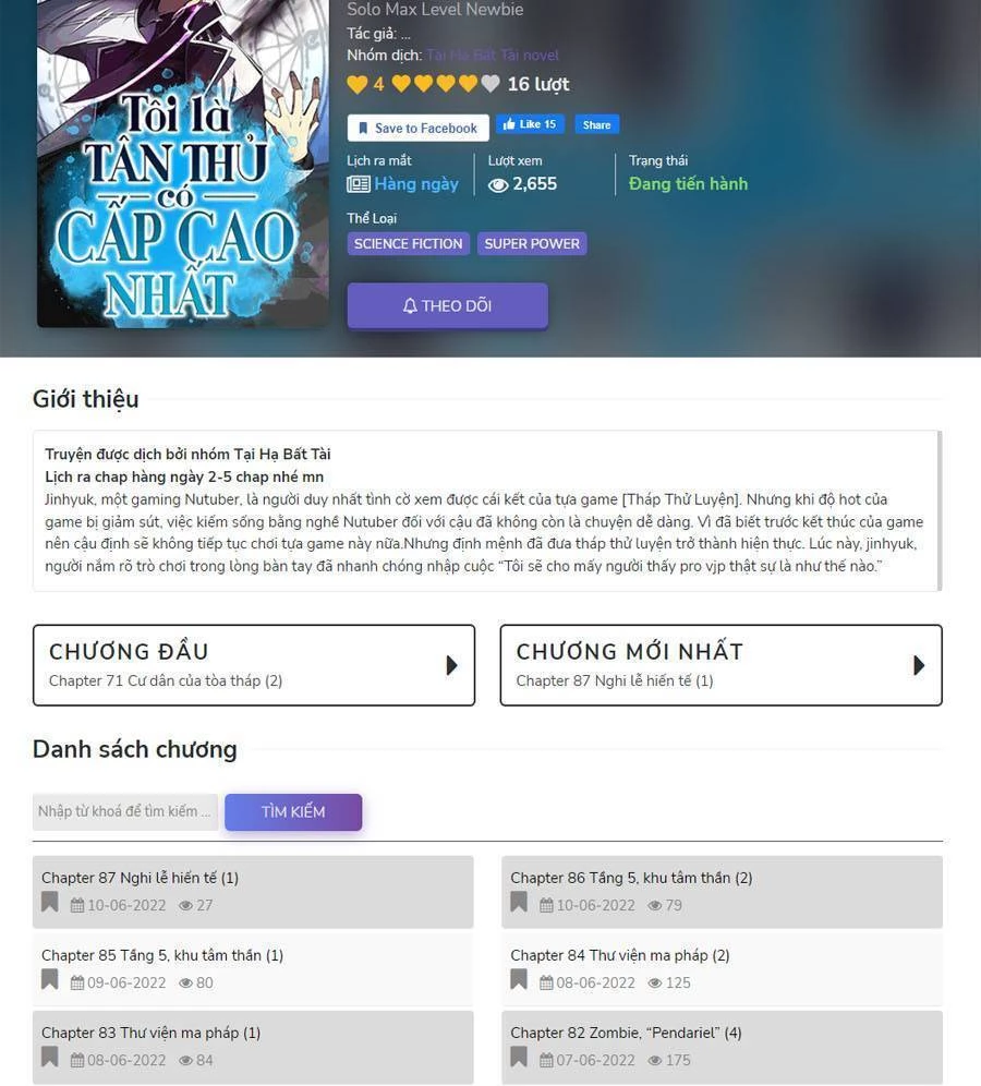 Người Chơi Mới Cấp Tối Đa Chapter 51 - Trang 4