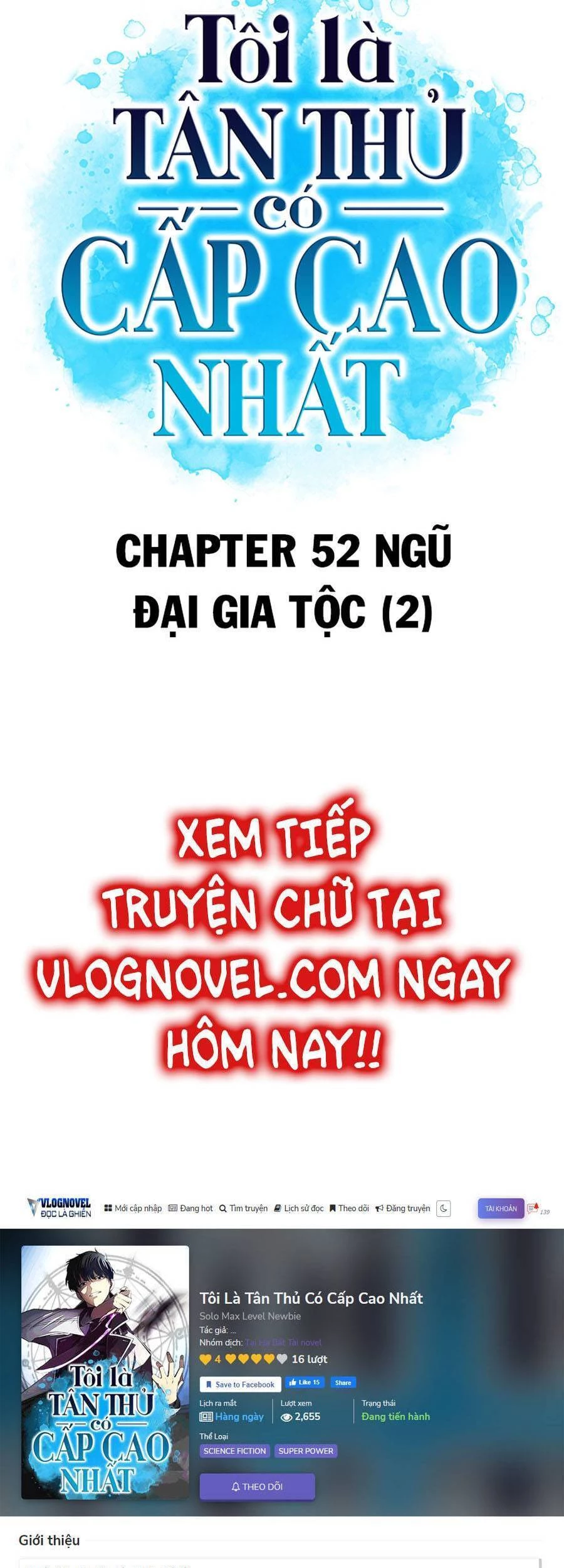 Người Chơi Mới Cấp Tối Đa Chapter 52 - Trang 4