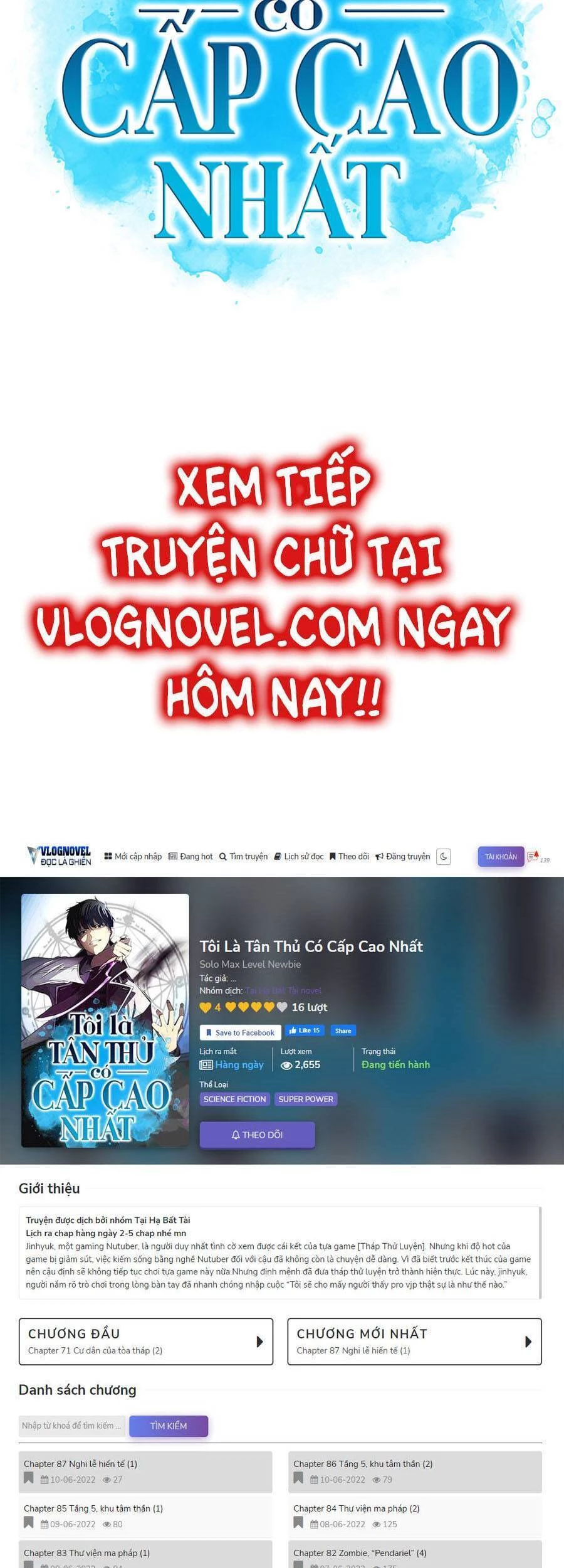 Người Chơi Mới Cấp Tối Đa Chapter 52 - Trang 4