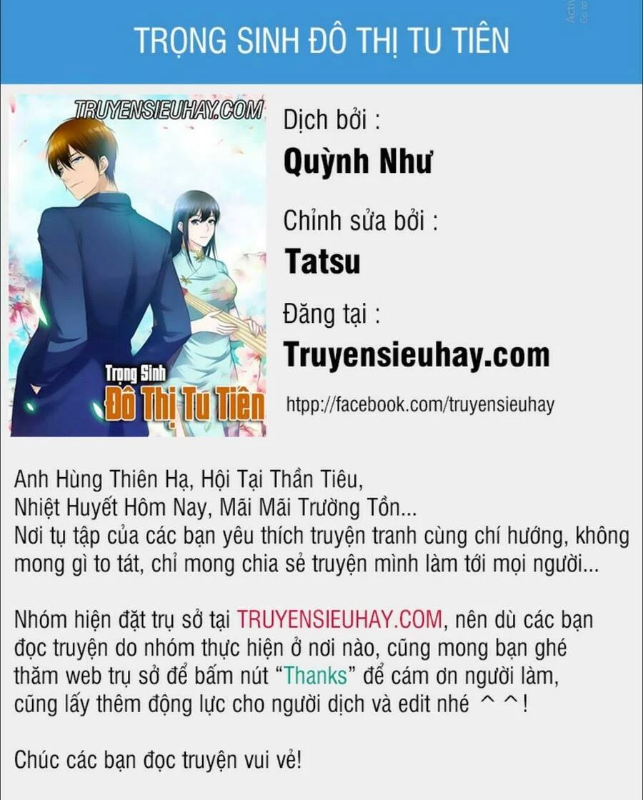 Trọng Sinh Đô Thị Tu Tiên Chapter 312 - Trang 4