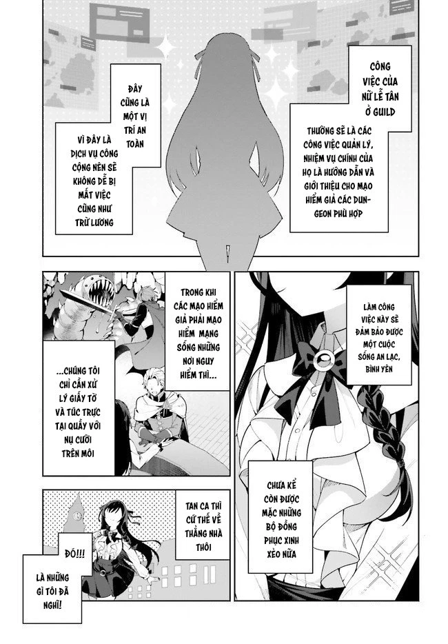 Guild No Uketsukejou Desu Ga, Zangyou Wa Iya Nanode Boss Wo Solo Toubatsu Shiyou To Omoimasu Chapter 1 - Trang 3