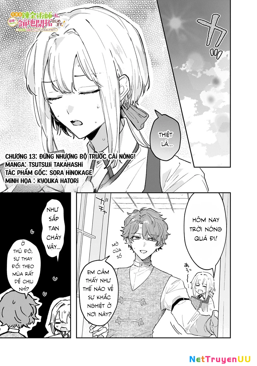 Moto Kyuutei Renkinjutsushi No Watashi, Henkyou De Nonbiri Ryouchi Kaitaku Hajimemasu! Chapter 13 - Trang 2