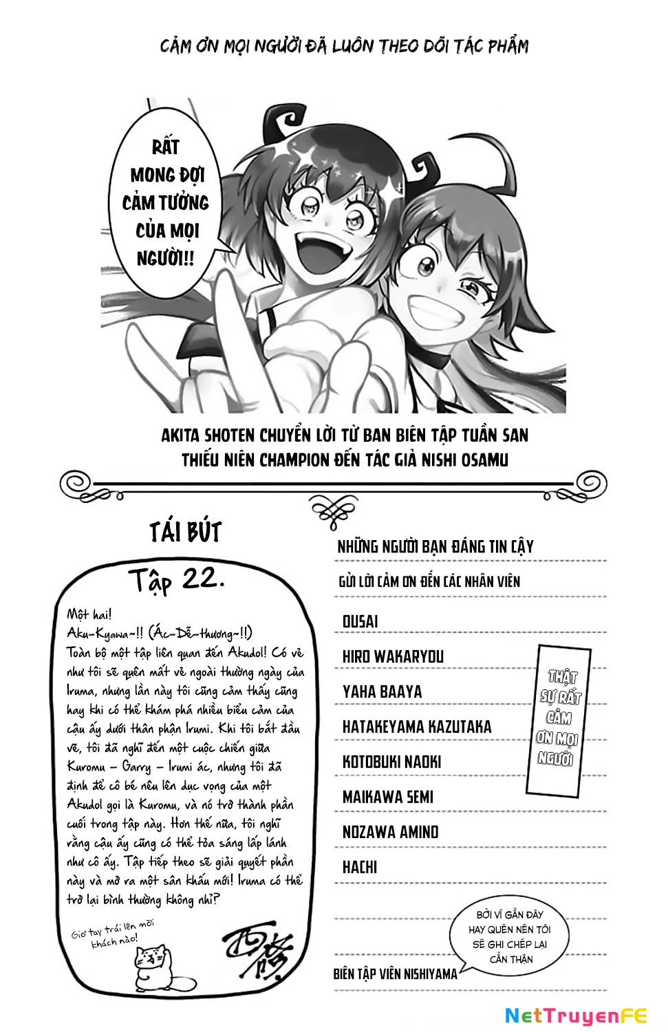 Chào Mừng Cậu Đến Trường Iruma-Kun Chapter 195.5 - Trang 2