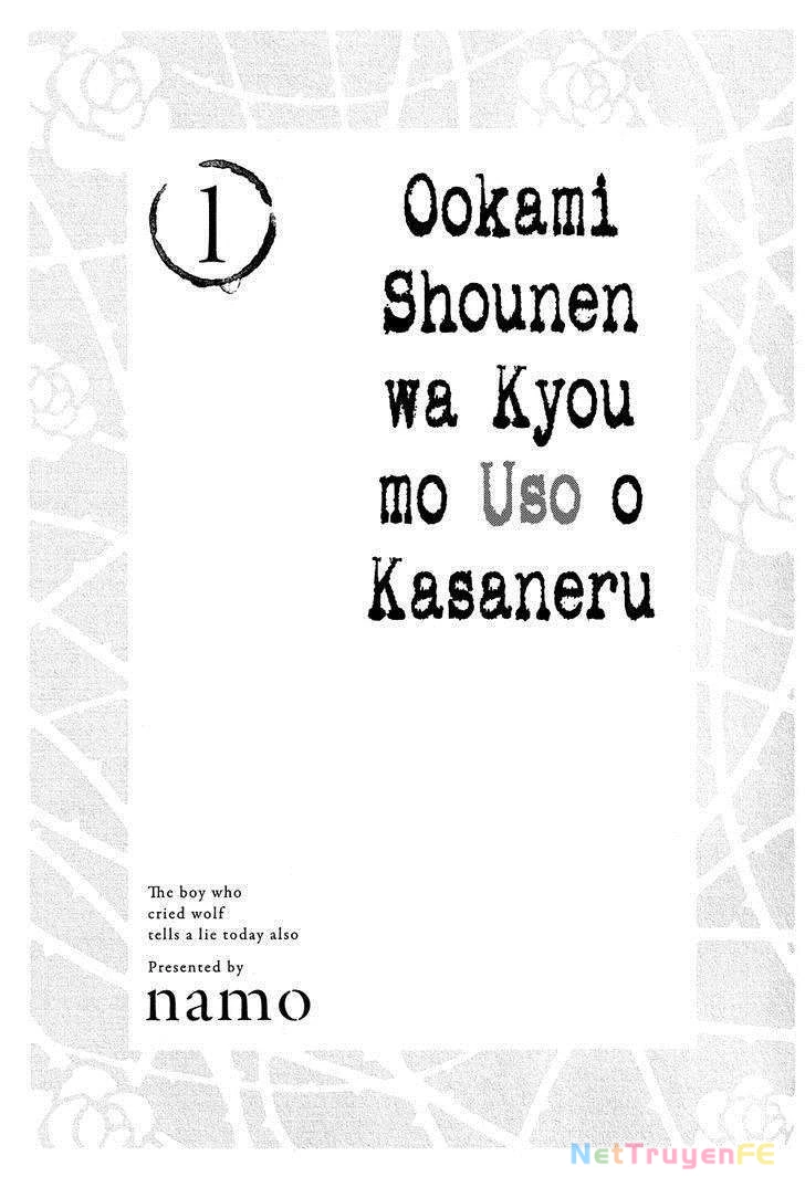Ookami Shounen wa Kyou mo Uso o Kasaneru Chapter 1 - Trang 2
