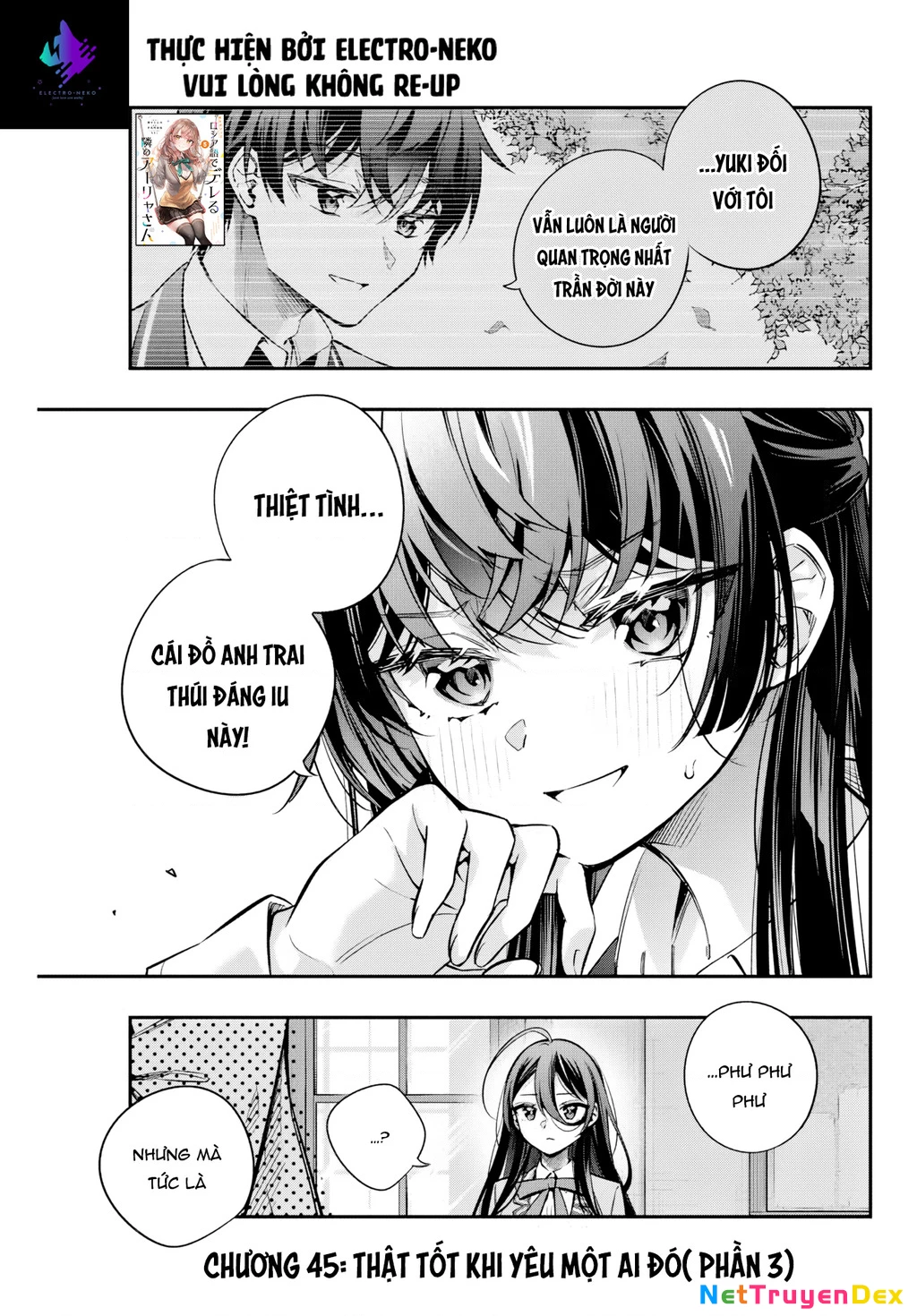 Arya-san bàn bên thi thoảng lại thả thính tôi bằng tiếng Nga Chapter 45 - Trang 3