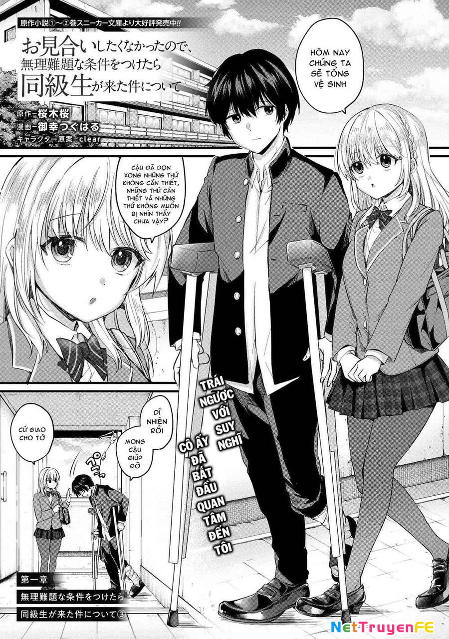 Được Mai Mối Với Cô Bạn Cùng Lớp Chapter 3.1 - Trang 2