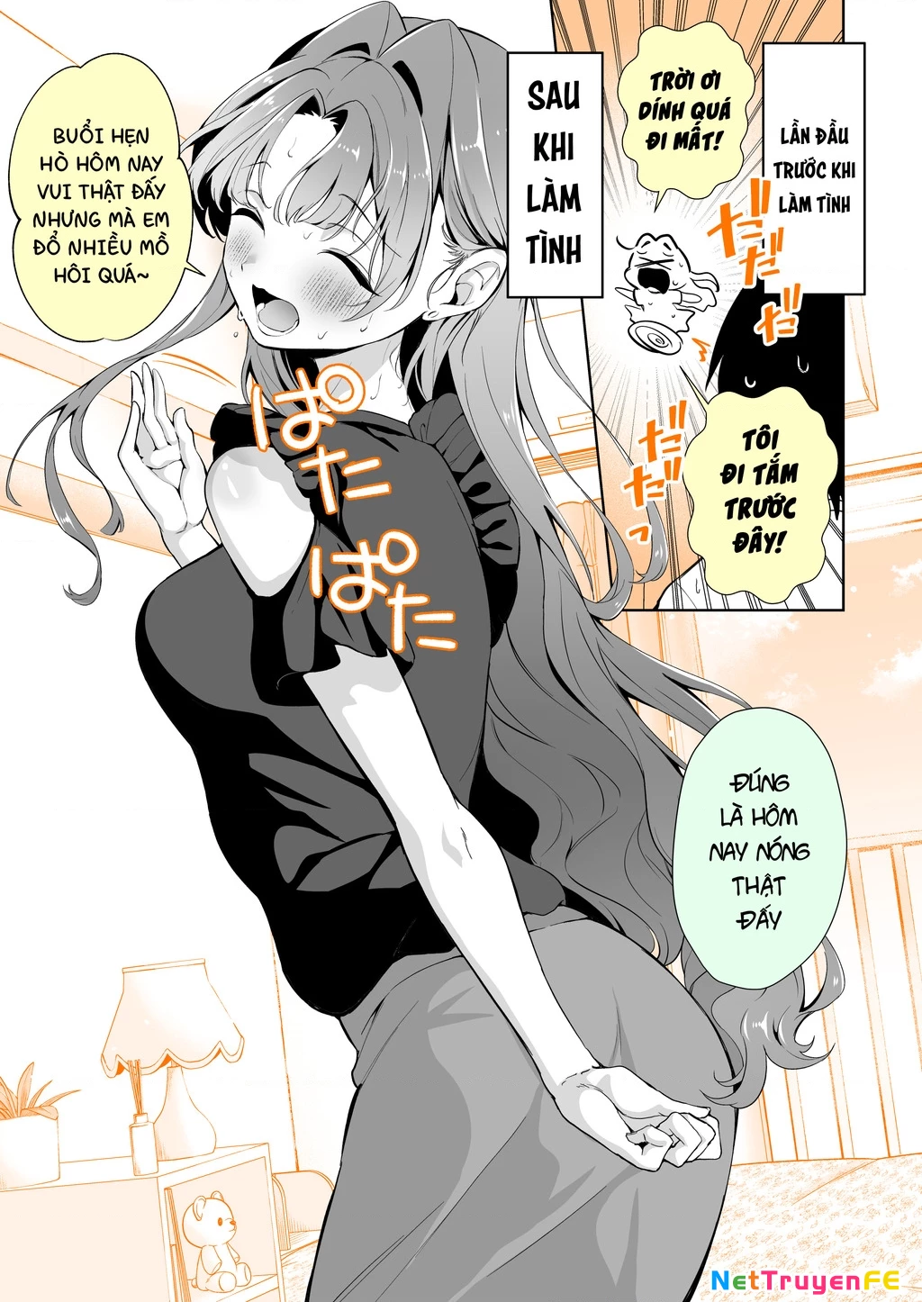 Trước và sau khi cô bạn gái ngây thơ làm tình Chapter 3 - Trang 2