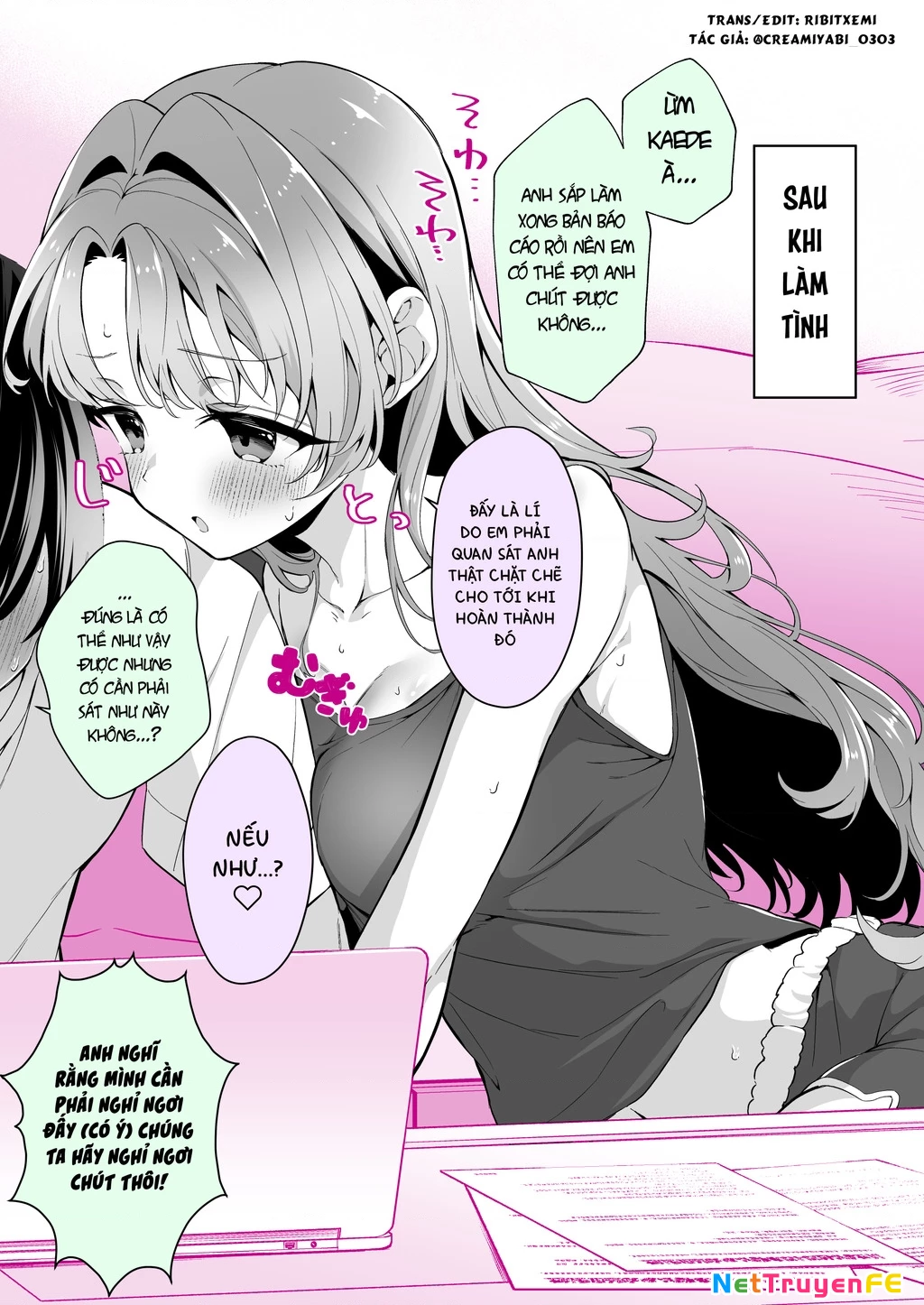 Trước và sau khi cô bạn gái ngây thơ làm tình Chapter 5 - Trang 2