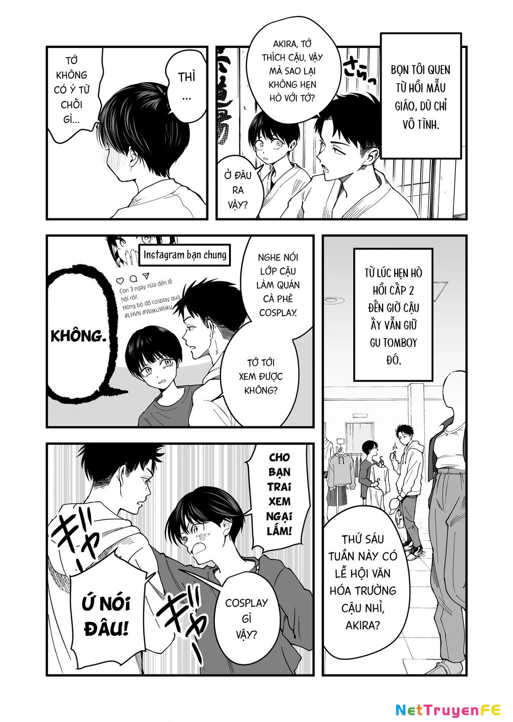 Bạn gái tomboy học khác trường Chapter 1 - Trang 2