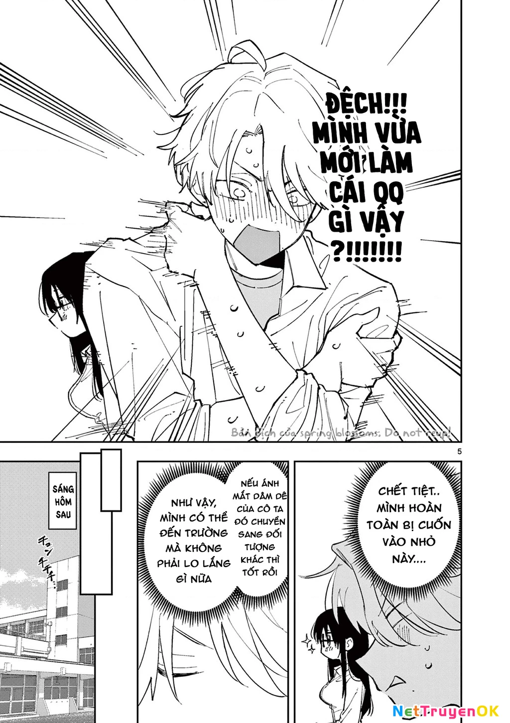 Nhỏ ngồi cạnh bên nhìn tôi với ánh mắt như vậy Chapter 3 - Trang 2