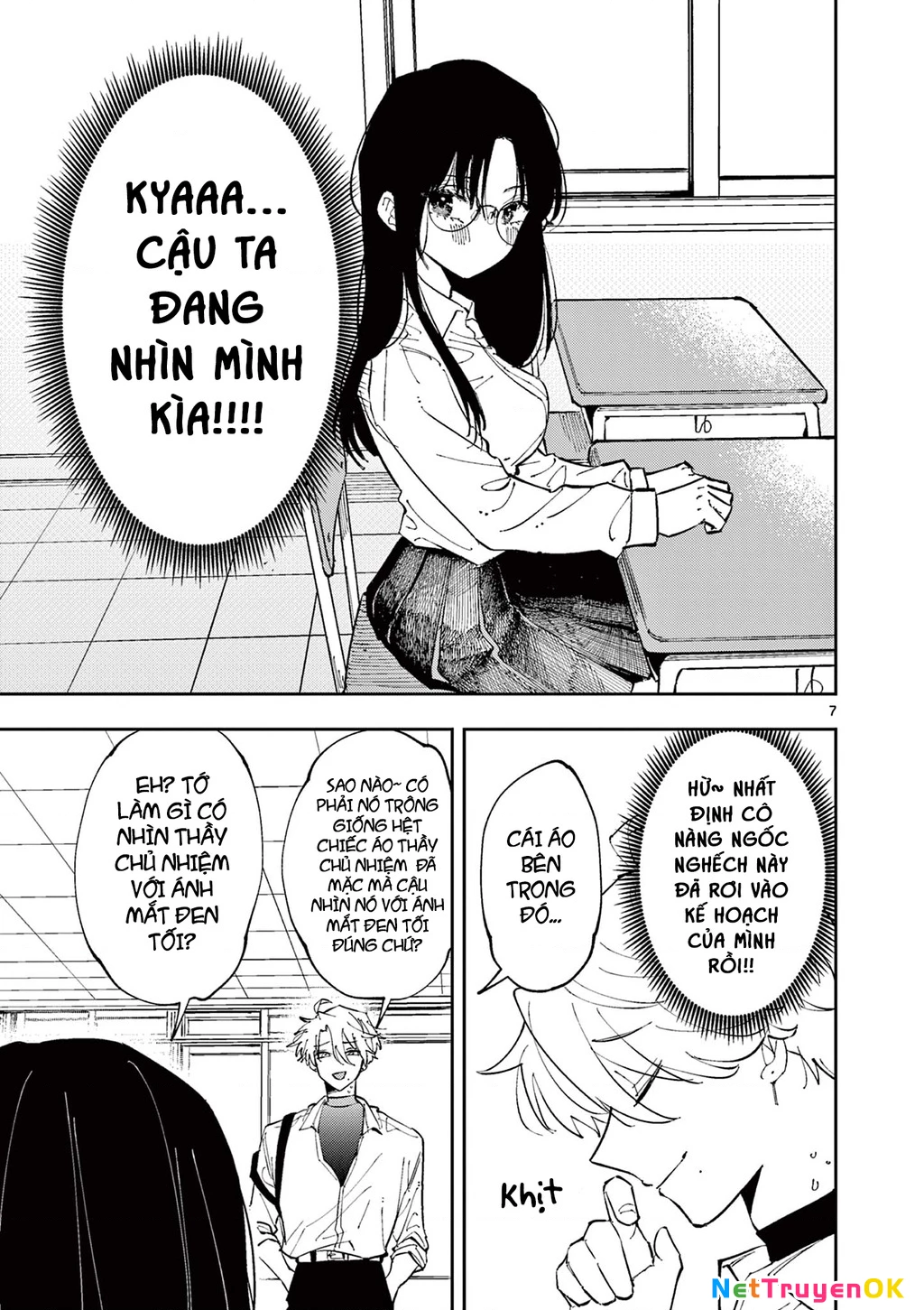 Nhỏ ngồi cạnh bên nhìn tôi với ánh mắt như vậy Chapter 3 - Trang 2