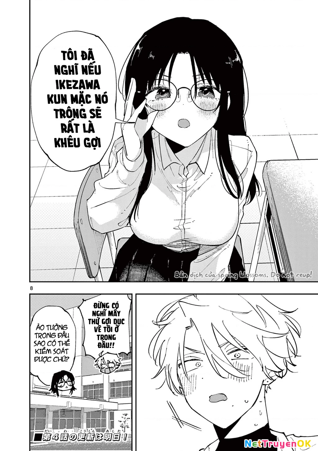 Nhỏ ngồi cạnh bên nhìn tôi với ánh mắt như vậy Chapter 3 - Trang 2