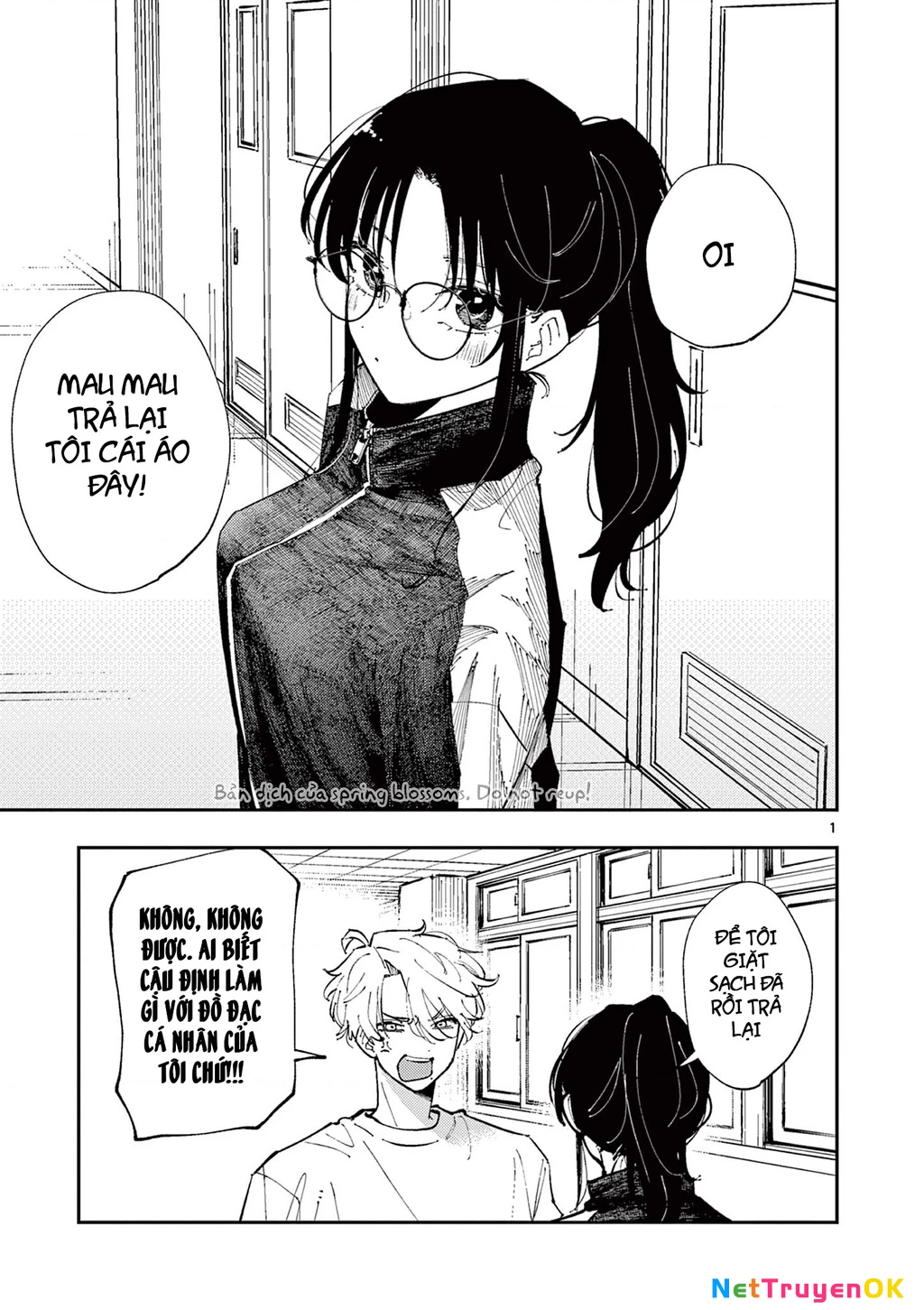 Nhỏ ngồi cạnh bên nhìn tôi với ánh mắt như vậy Chapter 5 - Trang 2