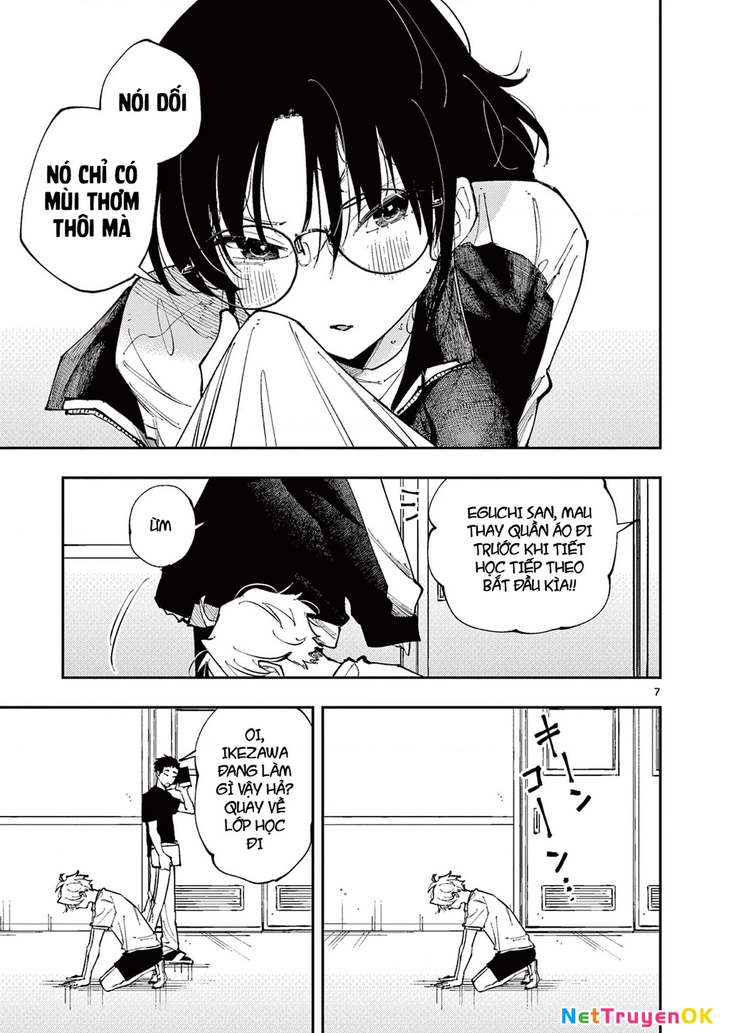 Nhỏ ngồi cạnh bên nhìn tôi với ánh mắt như vậy Chapter 5 - Trang 2