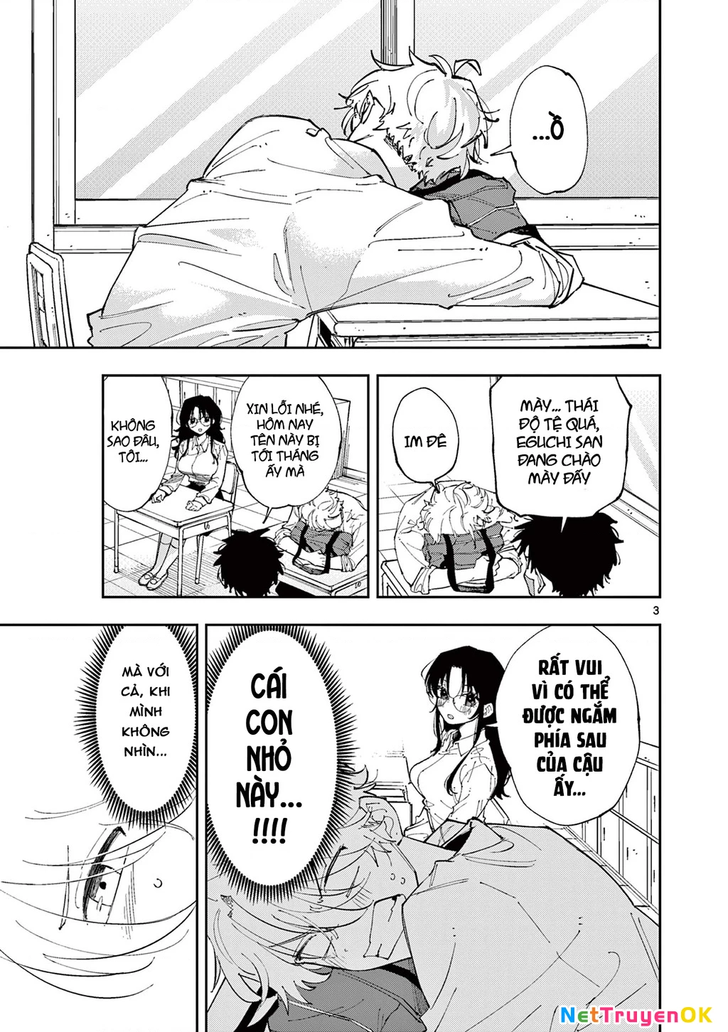 Nhỏ ngồi cạnh bên nhìn tôi với ánh mắt như vậy Chapter 7 - Trang 2