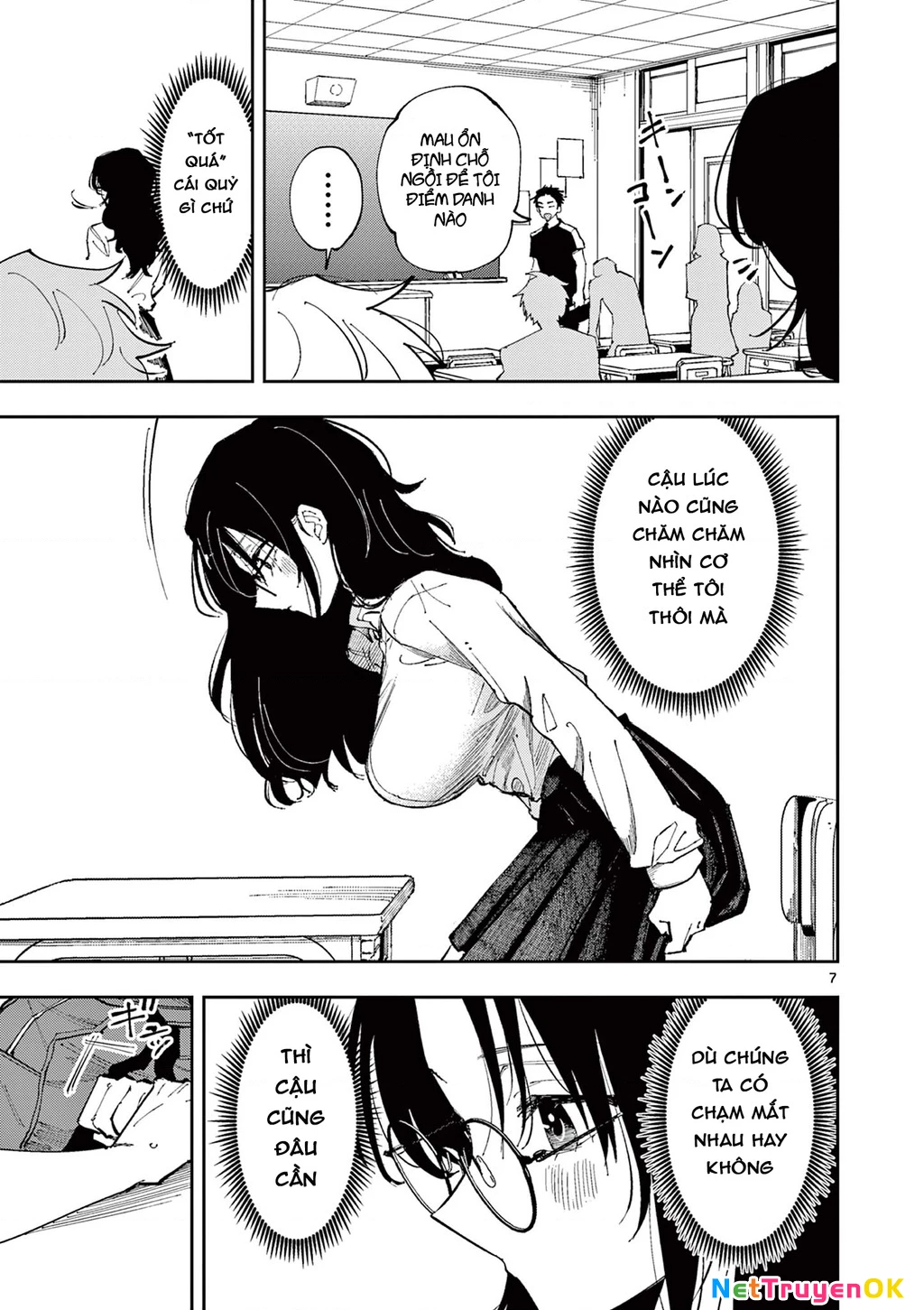 Nhỏ ngồi cạnh bên nhìn tôi với ánh mắt như vậy Chapter 7 - Trang 2