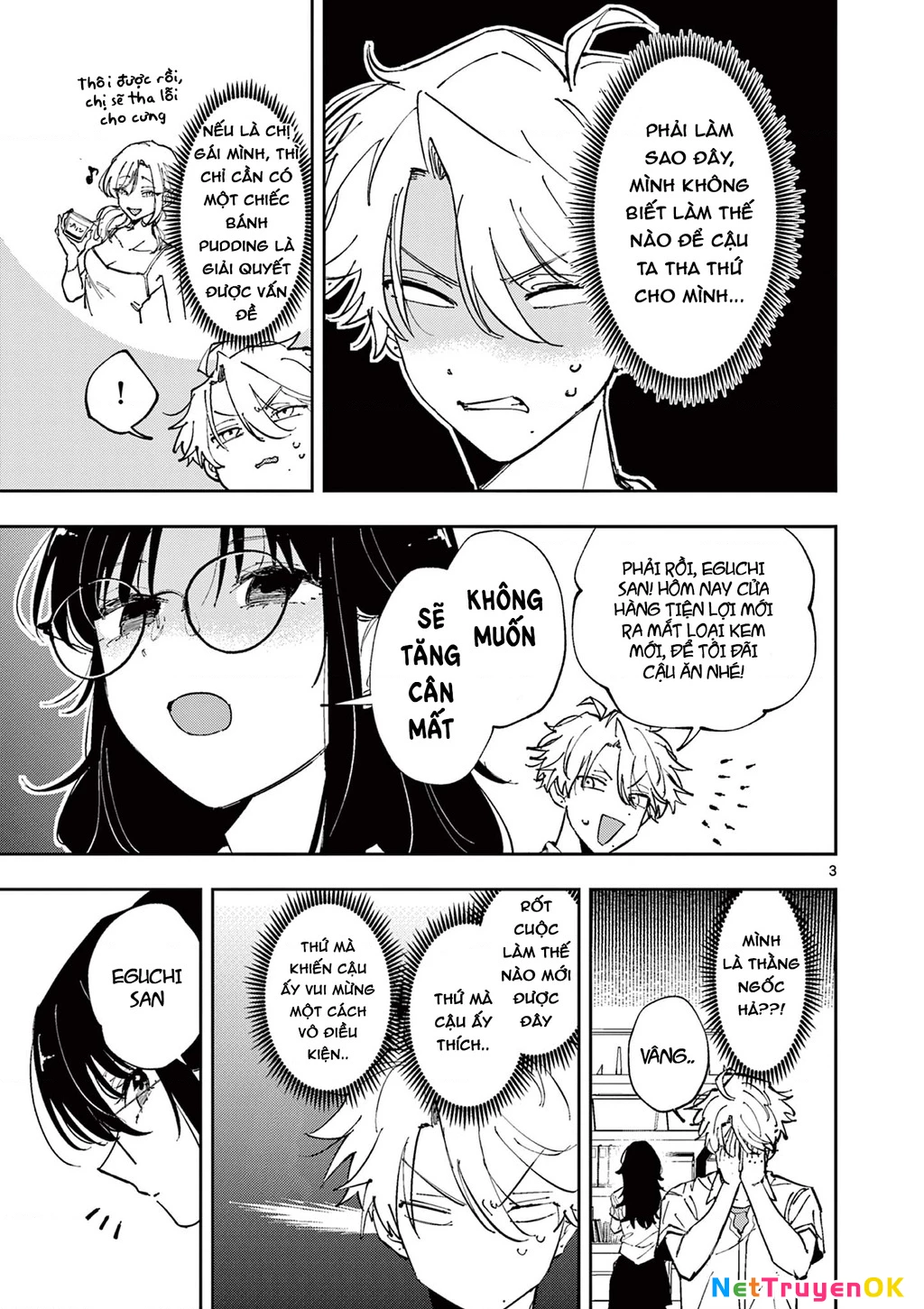 Nhỏ ngồi cạnh bên nhìn tôi với ánh mắt như vậy Chapter 9 - Trang 2