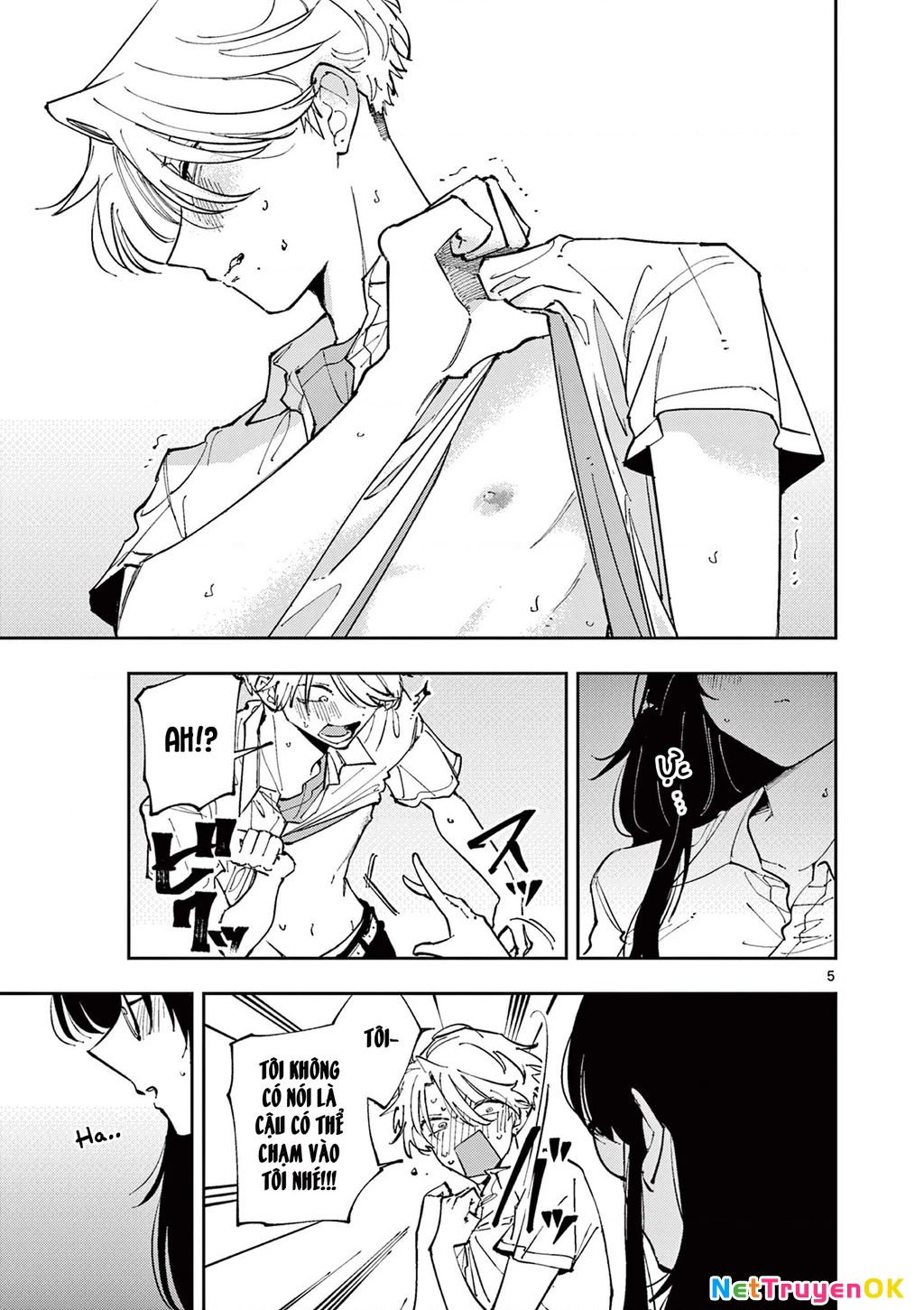 Nhỏ ngồi cạnh bên nhìn tôi với ánh mắt như vậy Chapter 9 - Trang 2