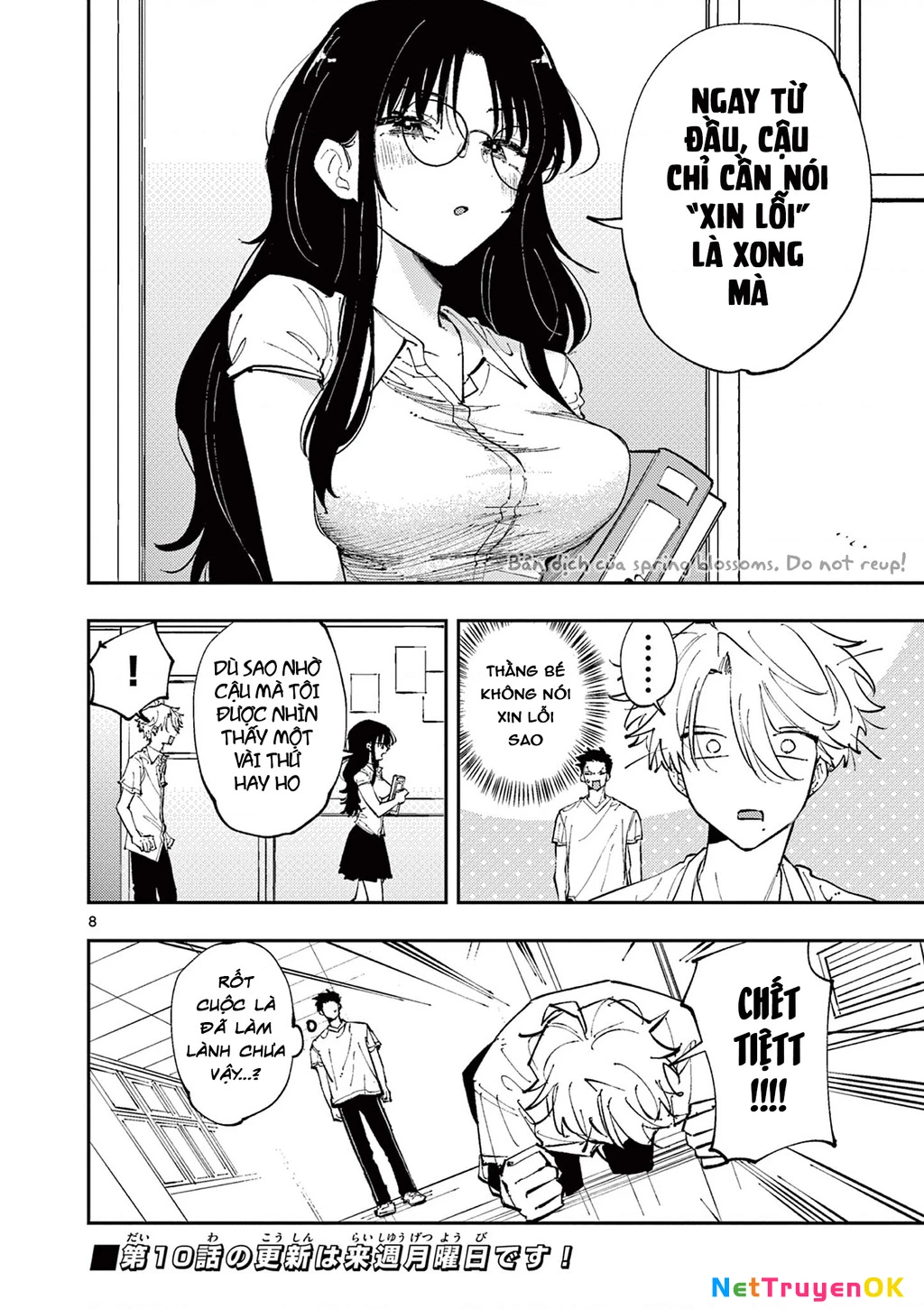 Nhỏ ngồi cạnh bên nhìn tôi với ánh mắt như vậy Chapter 9 - Trang 2