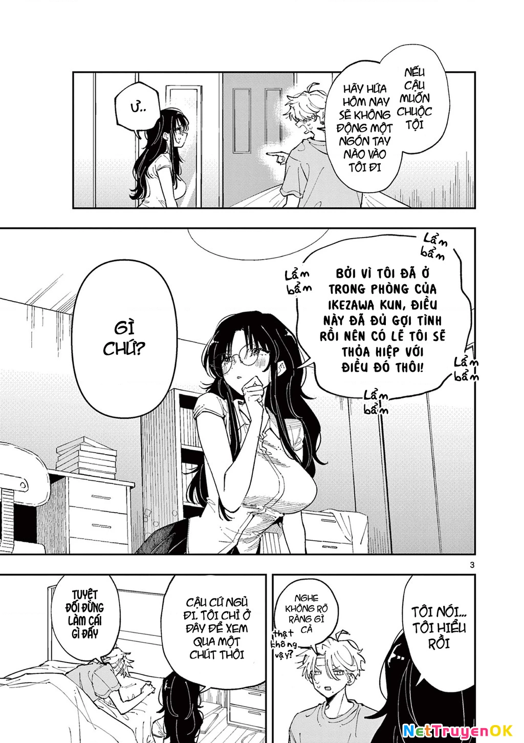 Nhỏ ngồi cạnh bên nhìn tôi với ánh mắt như vậy Chapter 12 - Trang 2