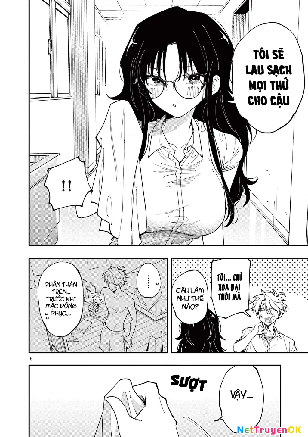 Nhỏ ngồi cạnh bên nhìn tôi với ánh mắt như vậy Chapter 13 - Trang 2