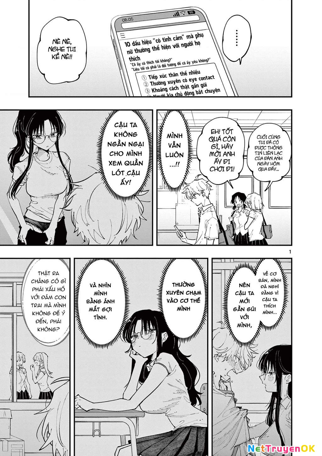 Nhỏ ngồi cạnh bên nhìn tôi với ánh mắt như vậy Chapter 15 - Trang 2