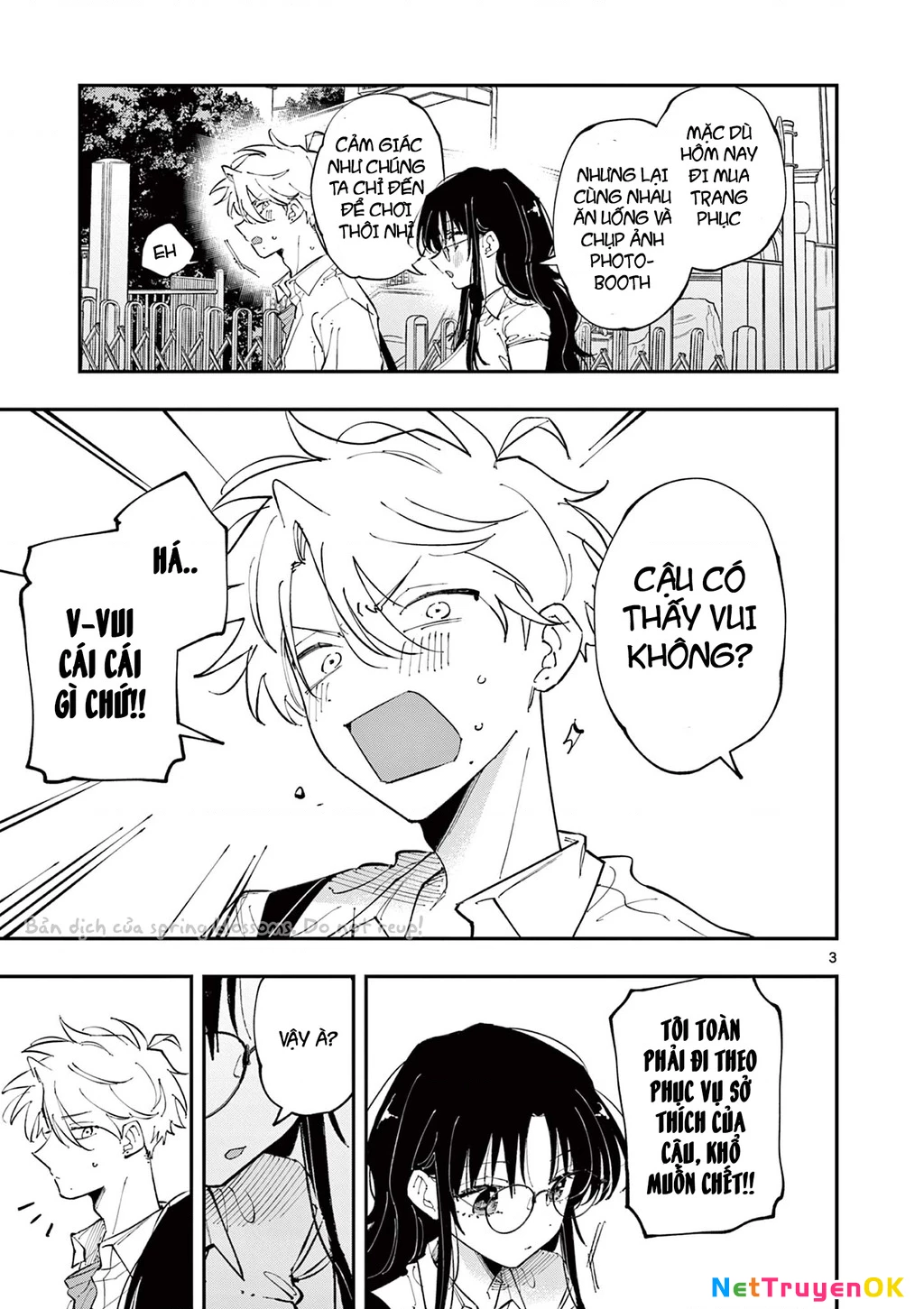 Nhỏ ngồi cạnh bên nhìn tôi với ánh mắt như vậy Chapter 21 - Trang 2