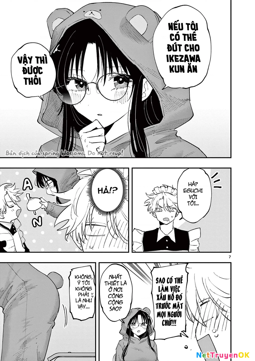 Nhỏ ngồi cạnh bên nhìn tôi với ánh mắt như vậy Chapter 27 - Trang 2