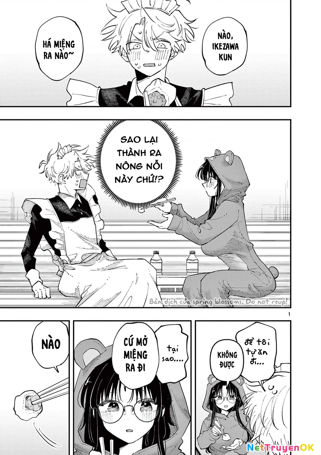 Nhỏ ngồi cạnh bên nhìn tôi với ánh mắt như vậy Chapter 28 - Trang 2