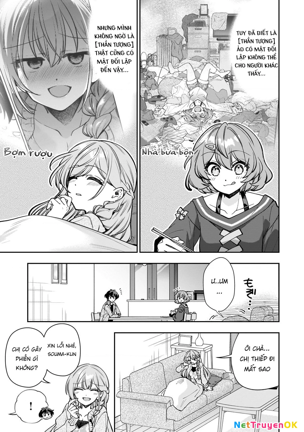 Net no "Oshi" to Real no "Oshi" ga Tonari ni Hikkoshite Kita Chapter 7 - Trang 2