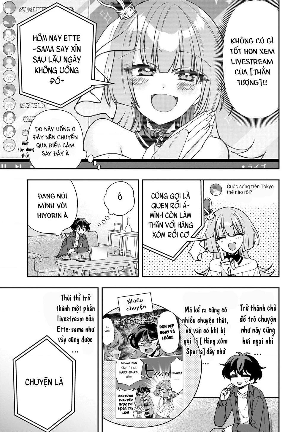 Net no "Oshi" to Real no "Oshi" ga Tonari ni Hikkoshite Kita Chapter 9 - Trang 2