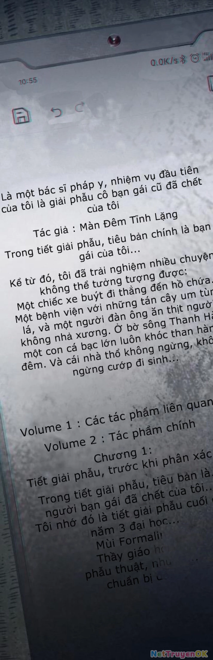 Là một bác sĩ pháp y, nhiệm vụ đầu tiên của tôi là giải phẫu bạn gái cũ đã chết của tôi. Chapter 1 - Trang 2
