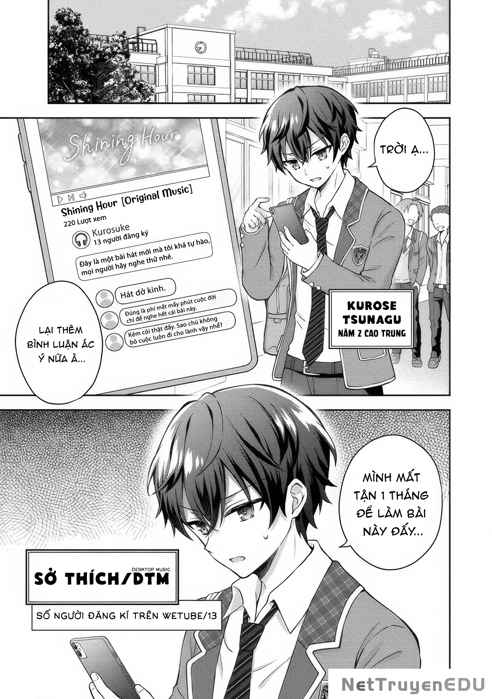 Tonari no Seki no Inkya Joshi ga Oshi Utai Datta ~Ore no Kyoku wo Uttatekure!~ Chapter 1 - Trang 2
