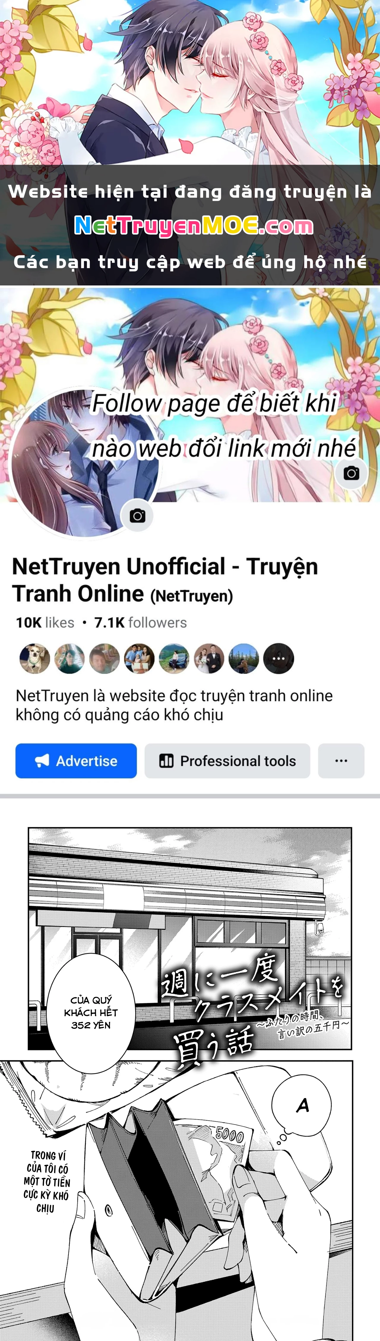 Câu chuyện về việc lấy cớ mua bạn cùng lớp 5000 yên mỗi tuần để được ở bên cô nàng Chapter 2.1 - Trang 2