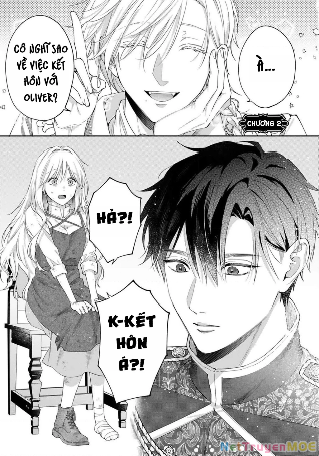 Meshitsukai Reijou wa Kokkyou wo Koe, Tekikoku no Koushaku Kishi-sama ni Dekiaisareru Chapter 2 - Trang 2
