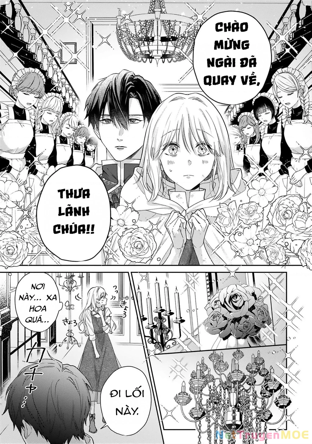 Meshitsukai Reijou wa Kokkyou wo Koe, Tekikoku no Koushaku Kishi-sama ni Dekiaisareru Chapter 2 - Trang 2