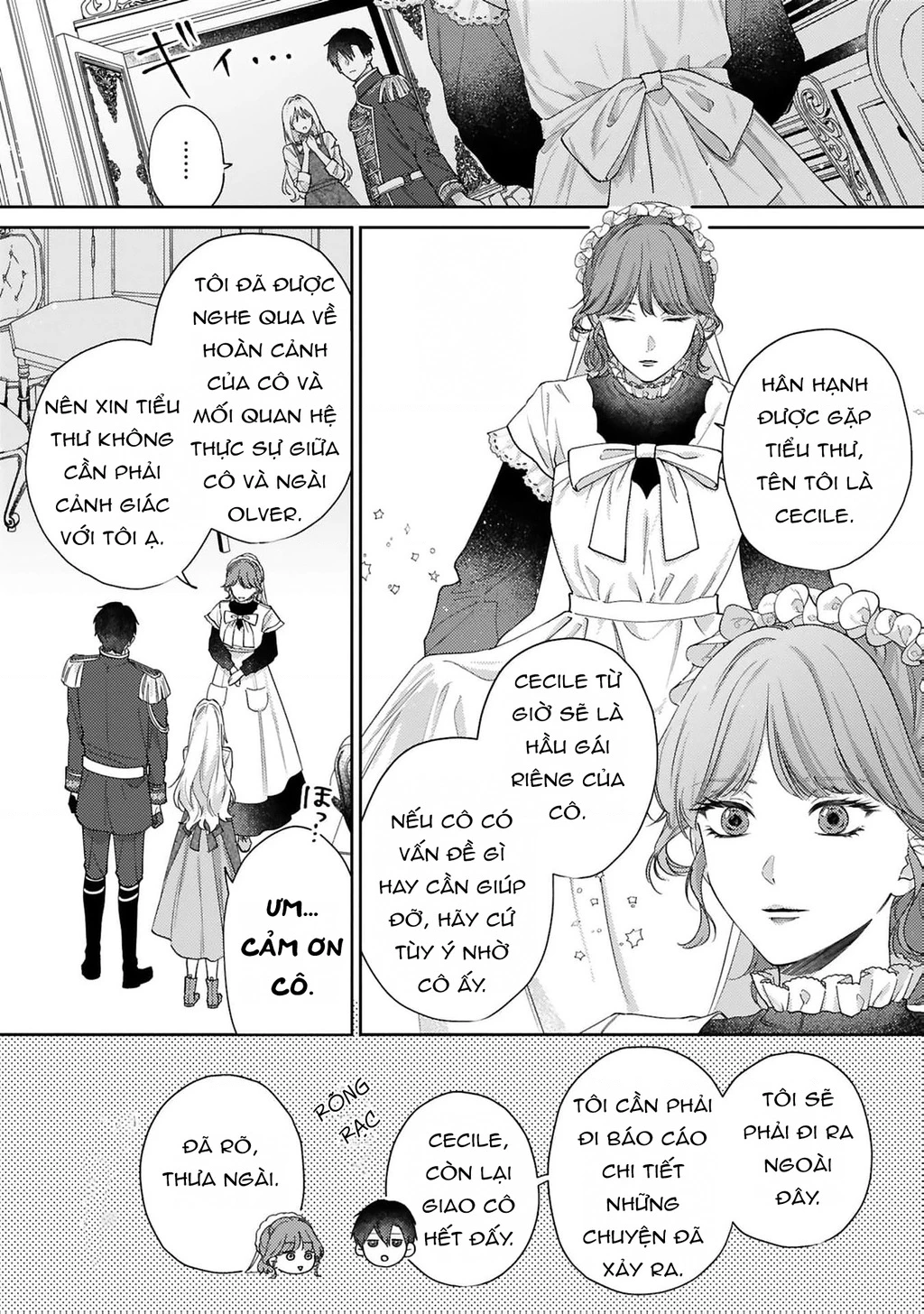Meshitsukai Reijou wa Kokkyou wo Koe, Tekikoku no Koushaku Kishi-sama ni Dekiaisareru Chapter 2 - Trang 2