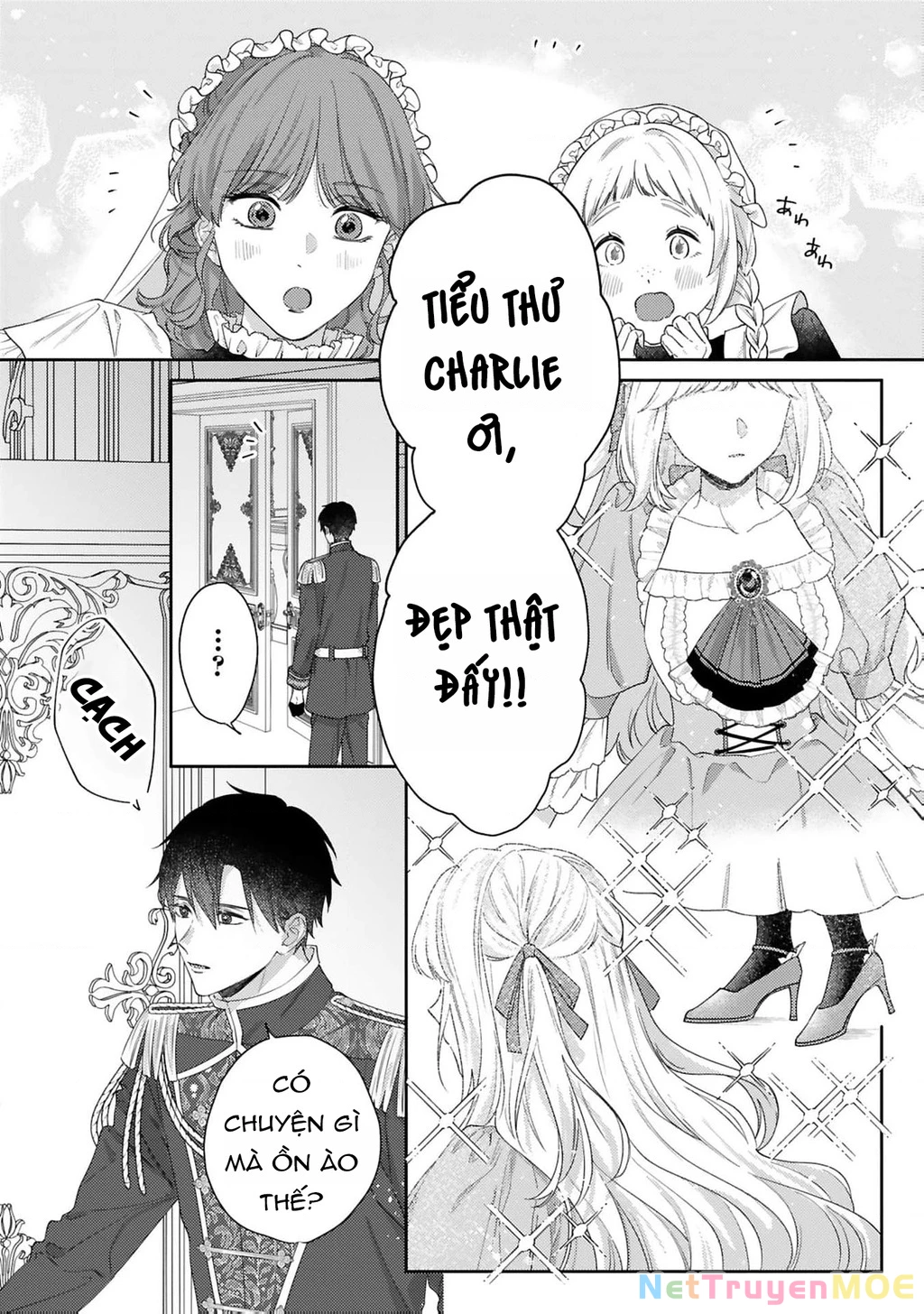 Meshitsukai Reijou wa Kokkyou wo Koe, Tekikoku no Koushaku Kishi-sama ni Dekiaisareru Chapter 2 - Trang 2