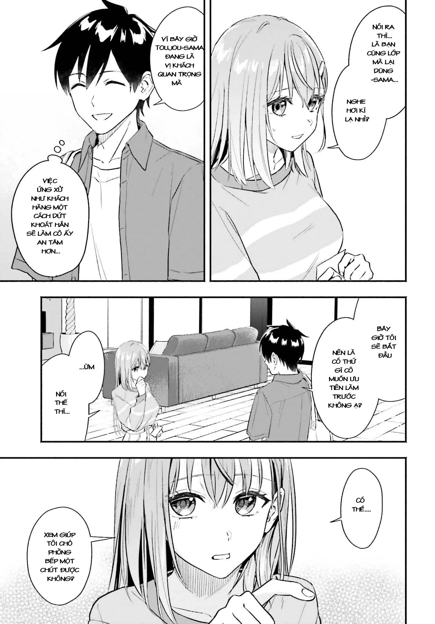 Kaji Daikou No Arbeit O Hajimetara Gakuen Ichi No Bishoujo No Kazoku Ni Kiniirarechaimashita Chapter 1 - Trang 3