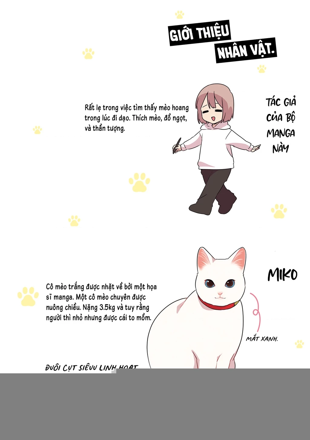 Miko, cô mèo trắng muốn được yêu thương Chapter 0 - Trang 2