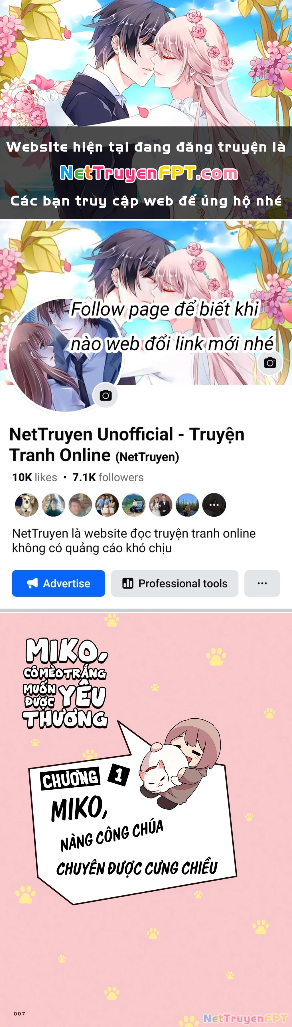 Miko, cô mèo trắng muốn được yêu thương Chapter 1 - Trang 2