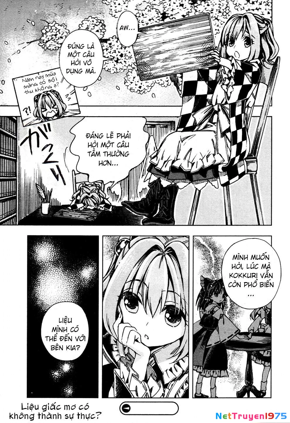 Touhou Suzunaan ~ Forbidden Scrollery Chapter 27: - Kokkuri tản mạn với tán anh đào (Phần hai) - Trang 3