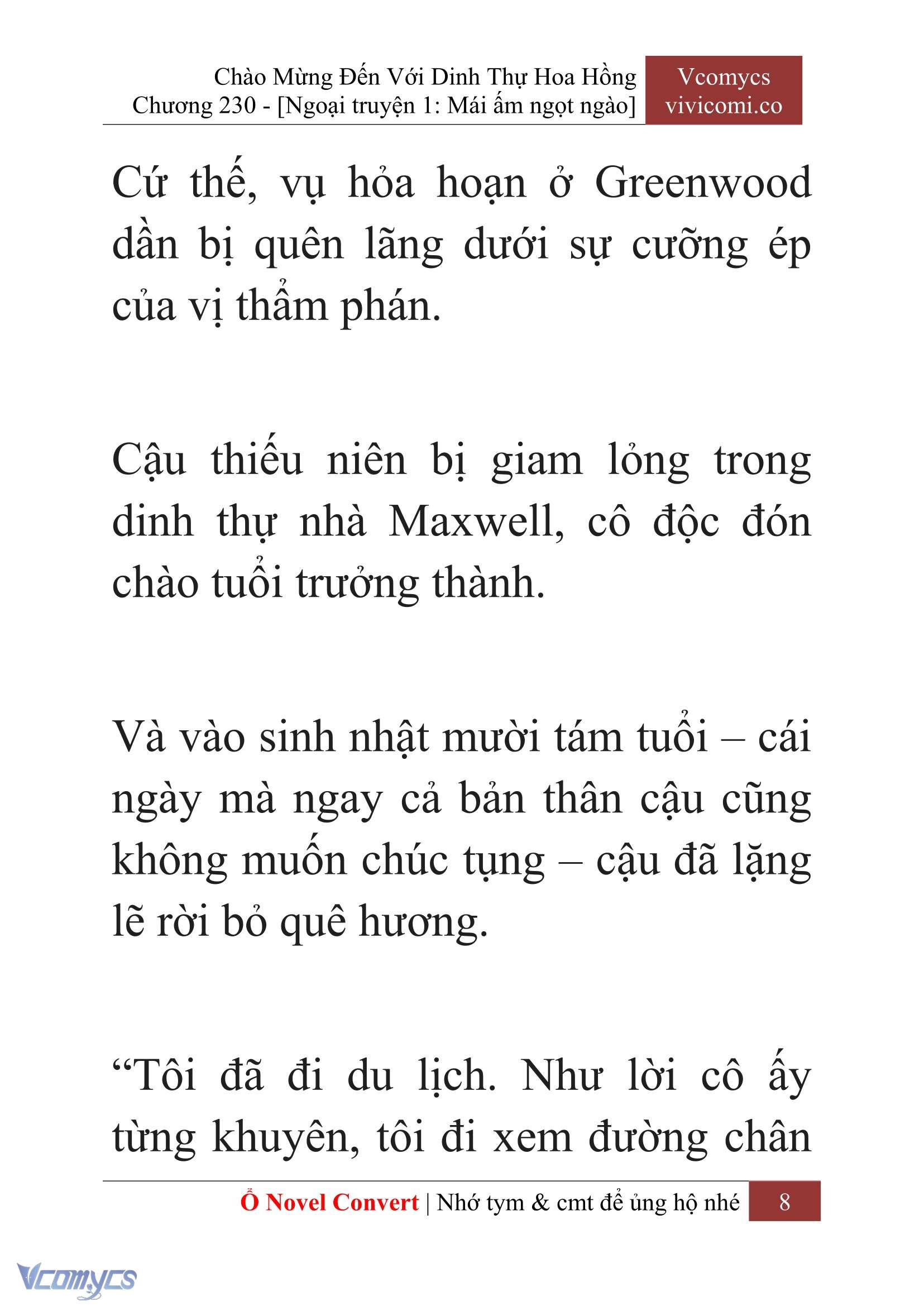 [Novel] Chào Mừng Đến Với Dinh Thự Hoa Hồng Chap 230 - Trang 2